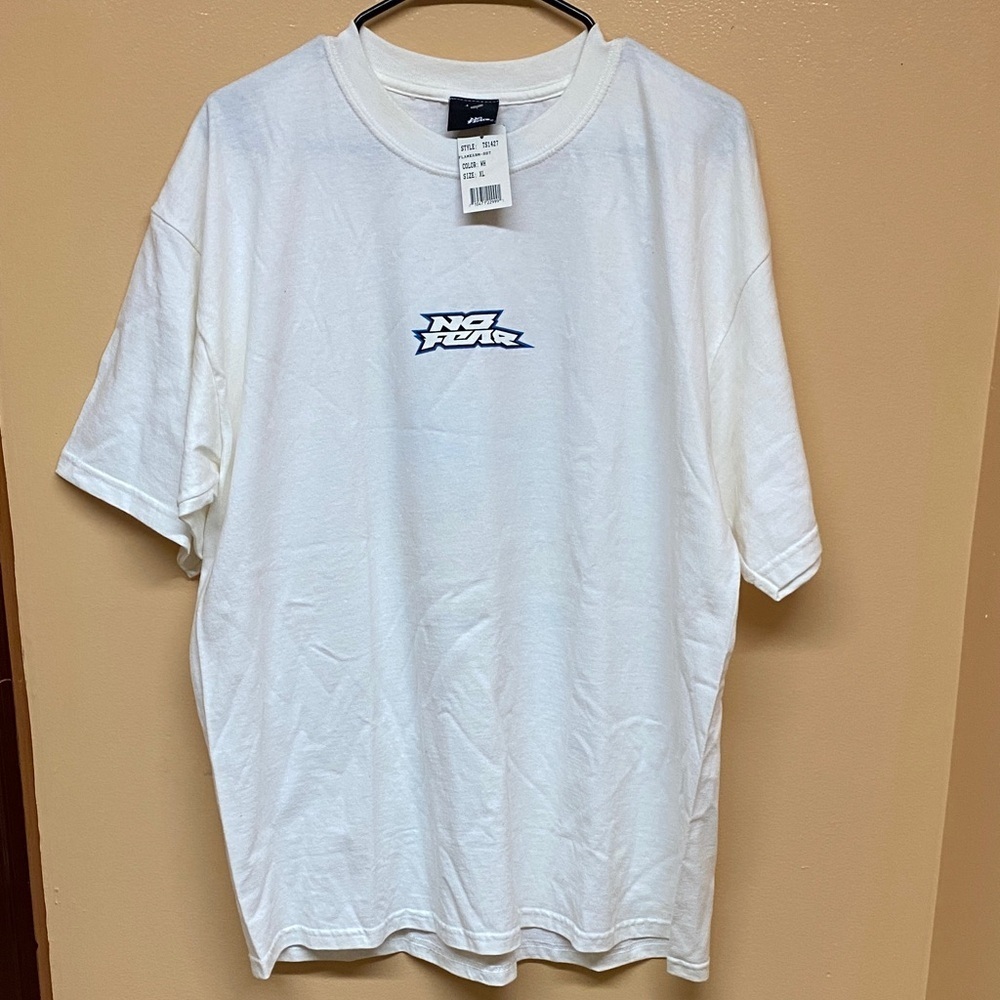 Vintage No Fear βYouβll Be Needing Theseβ Men's White Graphic T-Shirt Size XL
